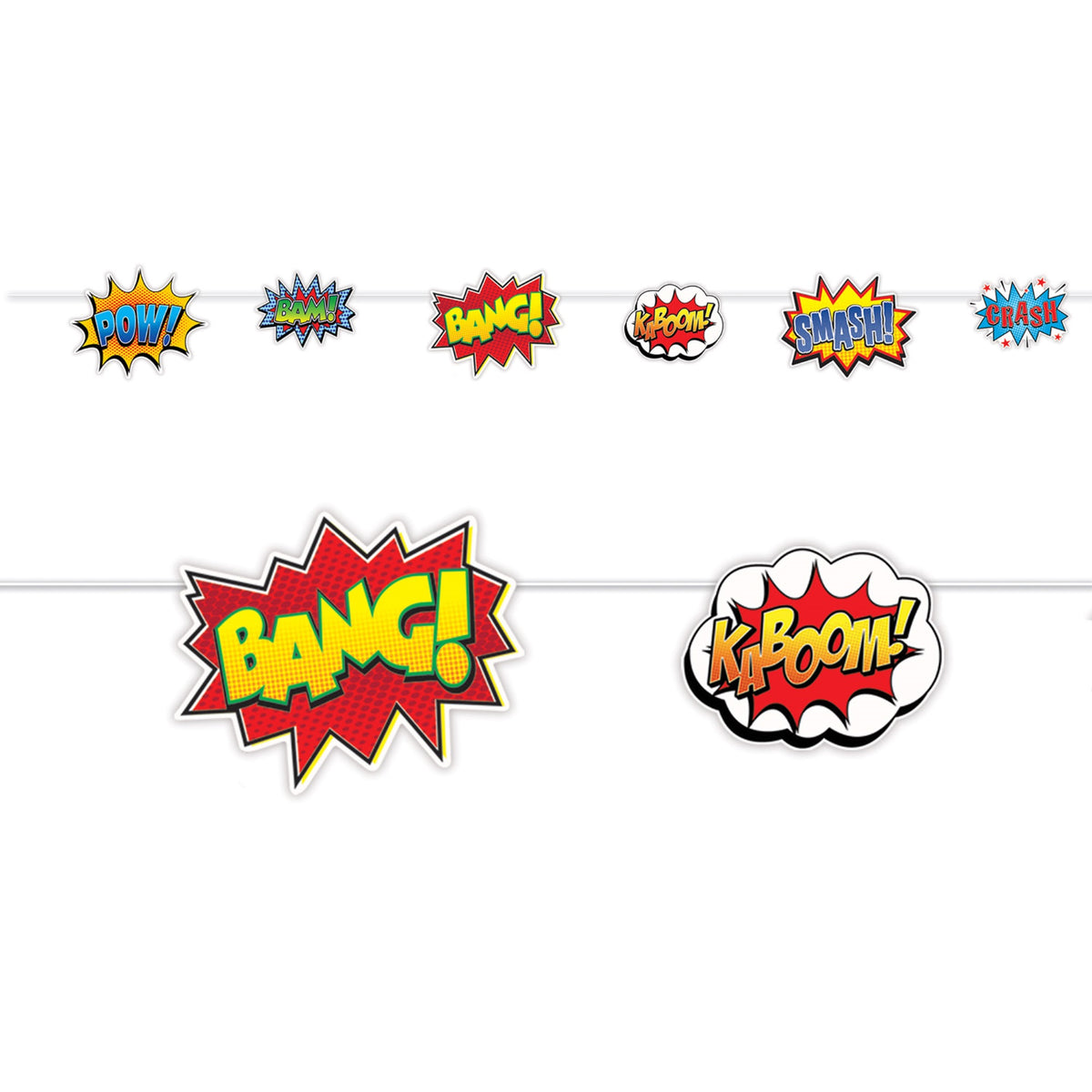 Hero Action Signs Streamer, (Pack Of 12)