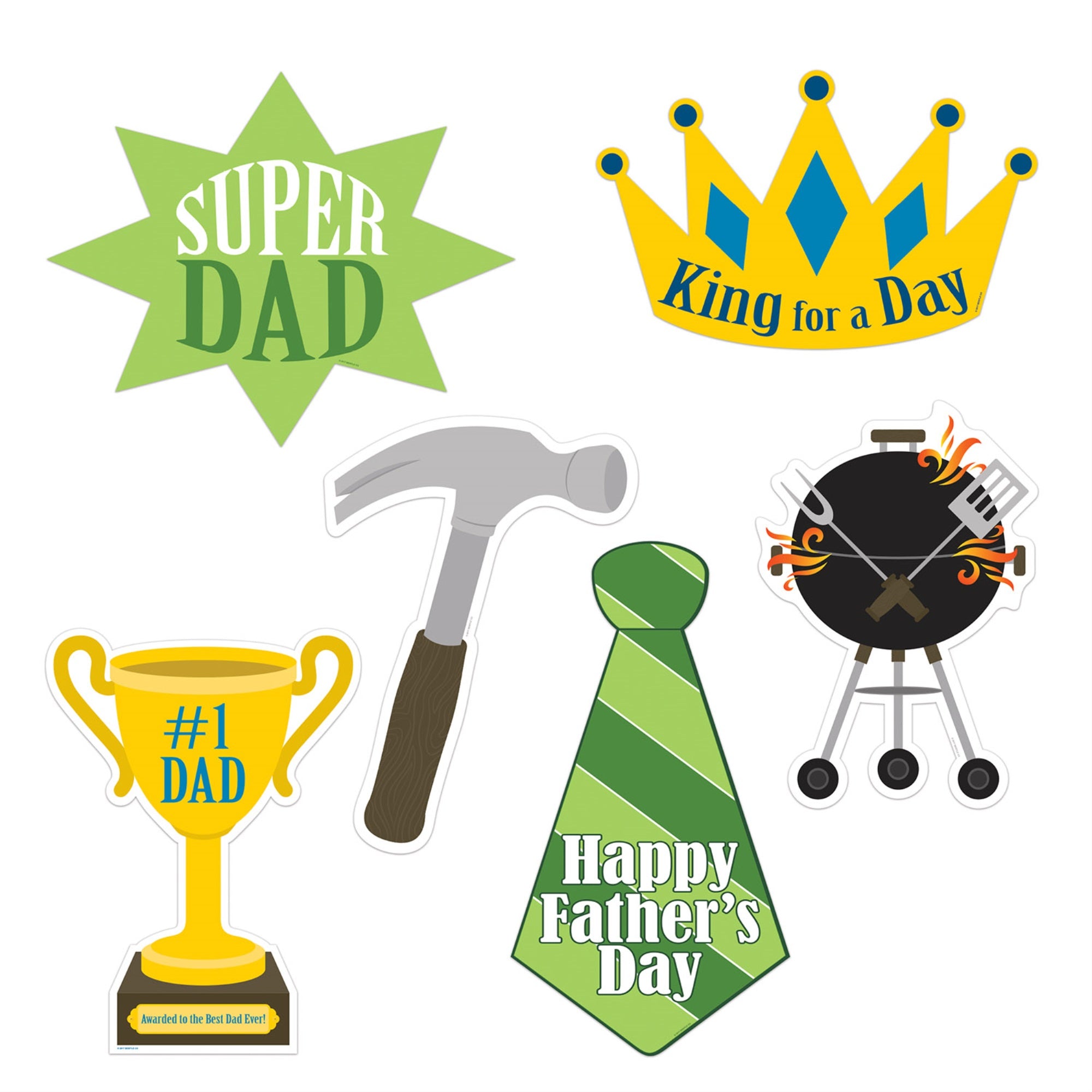 Fathers Day Cutouts, (Pack Of 12)