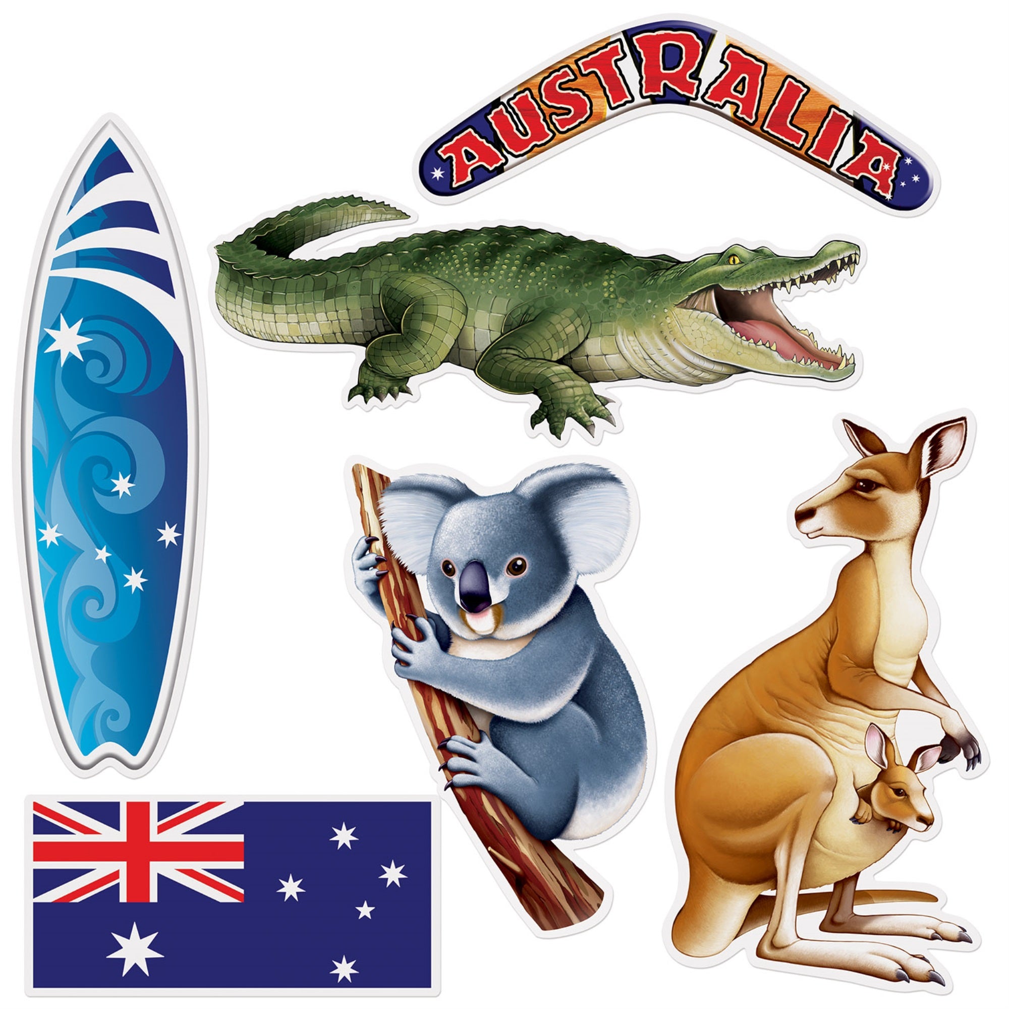Australian Cutouts, (Pack Of 12)