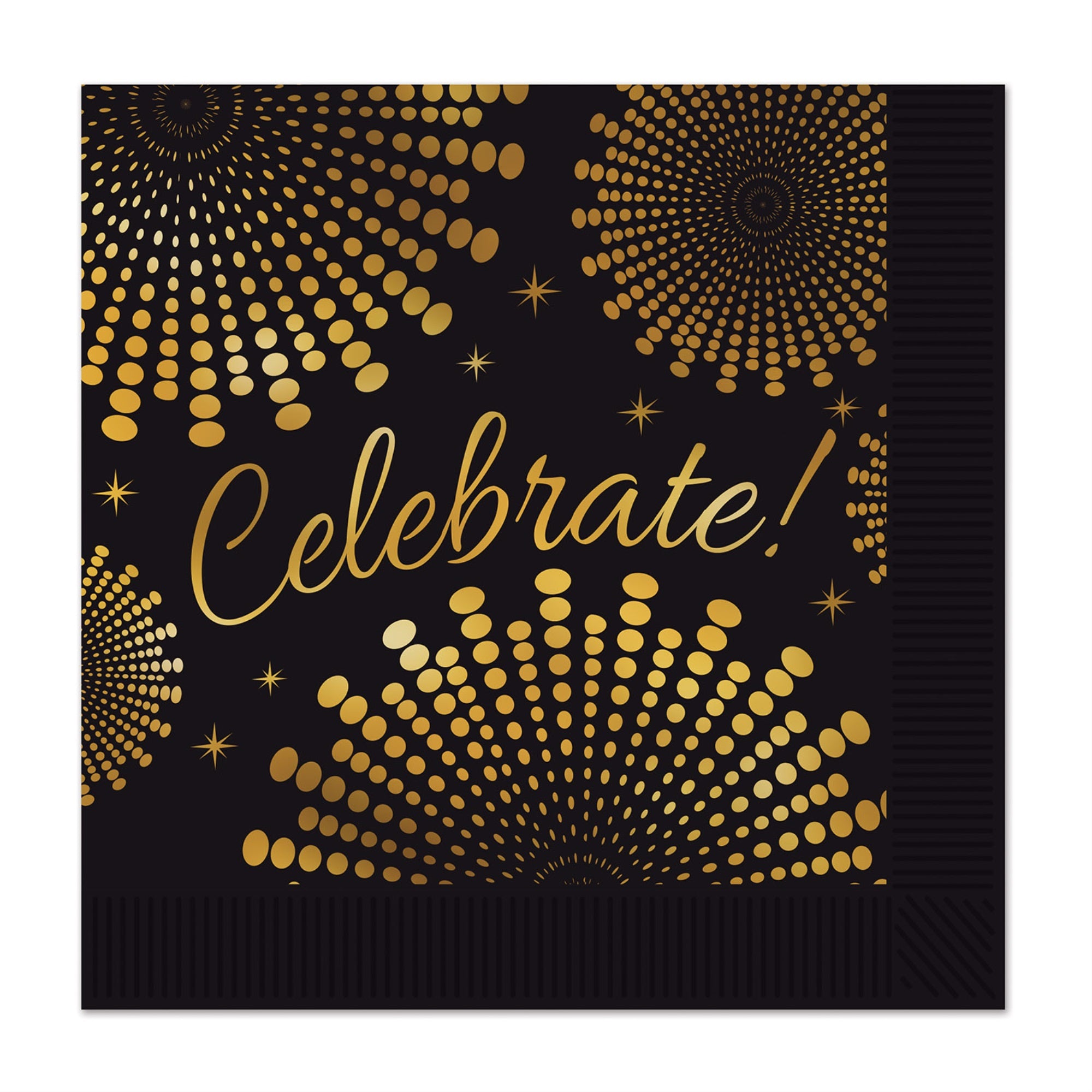 Celebrate! Beverage Napkins, (Pack Of 12)