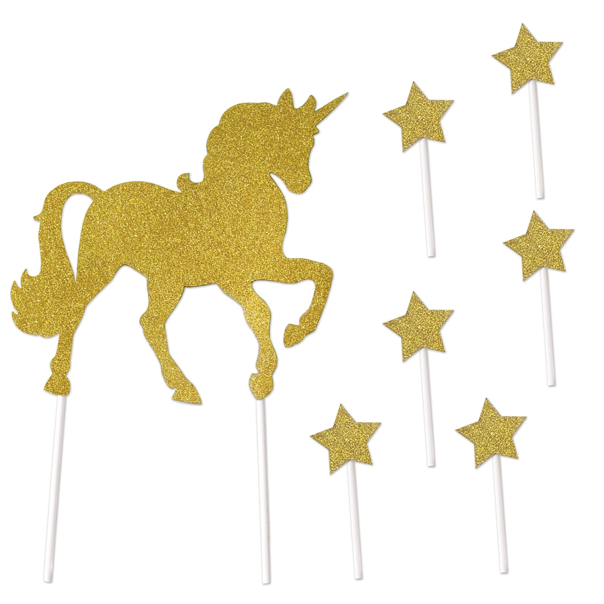Unicorn Cake Topper, (Pack Of 12)