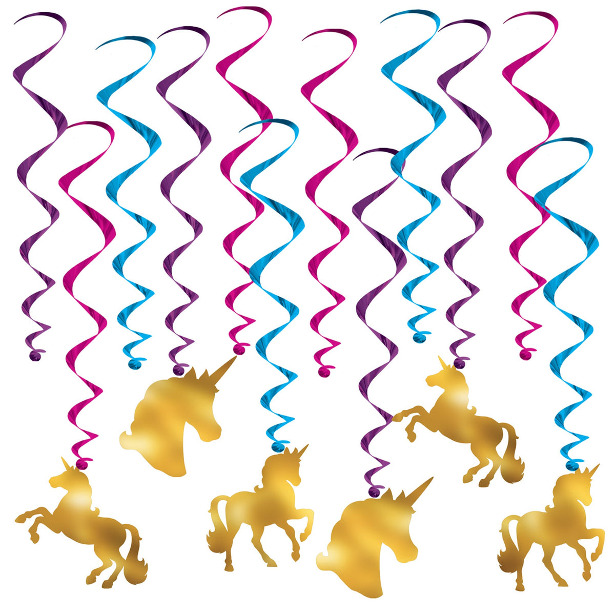 Unicorn Whirls, (Pack Of 6)