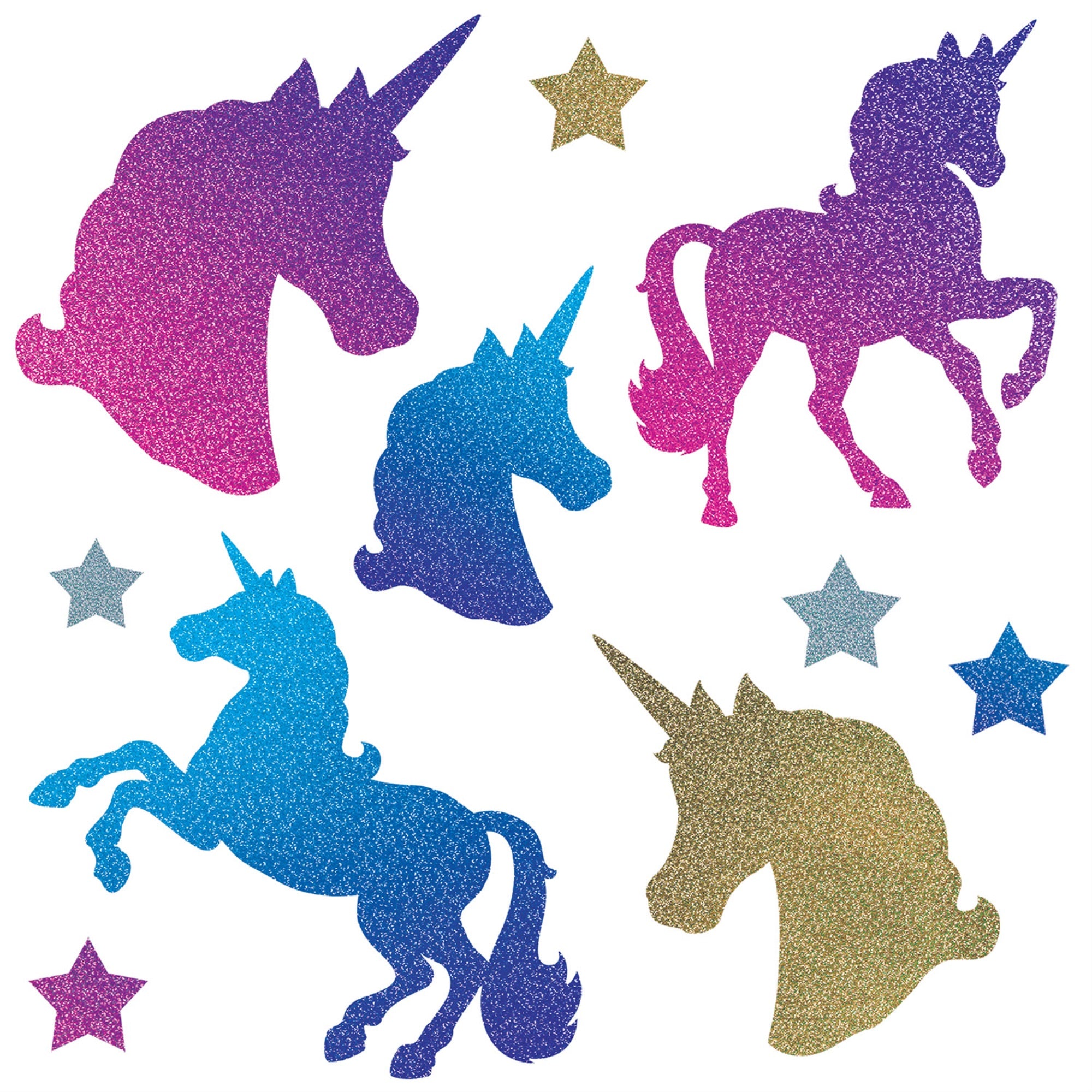 Unicorn Cutouts, (Pack Of 12)