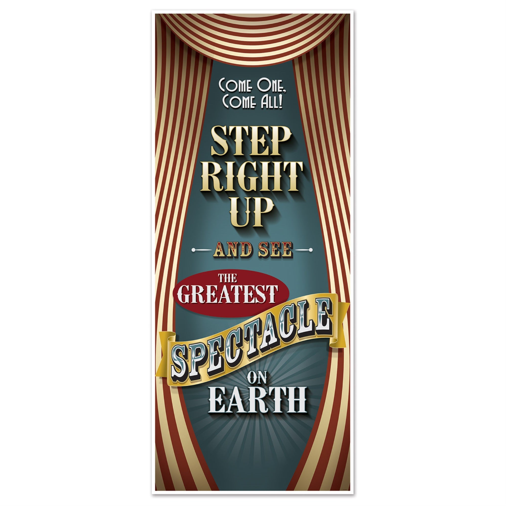 Vintage Circus Door Cover, (Pack Of 12)