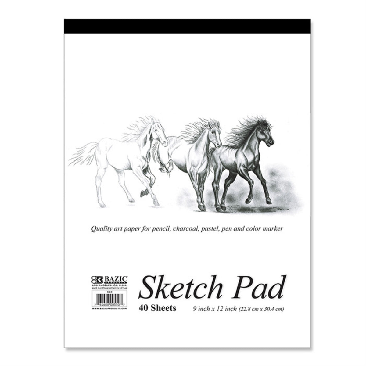 Bazic 40 Ct. 9' X 12' Sketch Pad