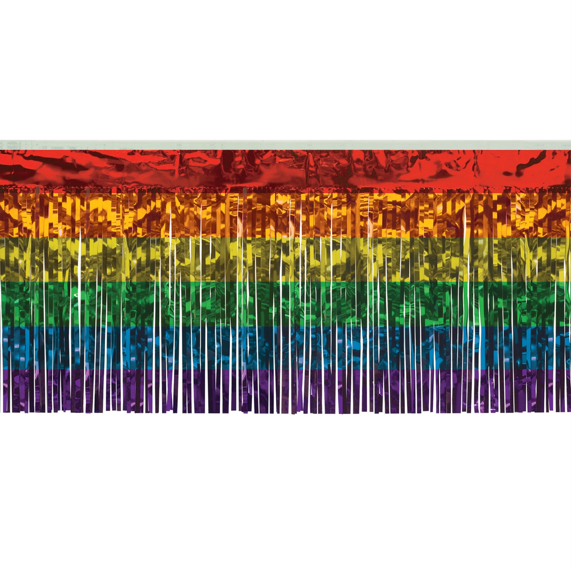 Pkgd 1-Ply Metallic Fringe Drape, (Pack Of 6)