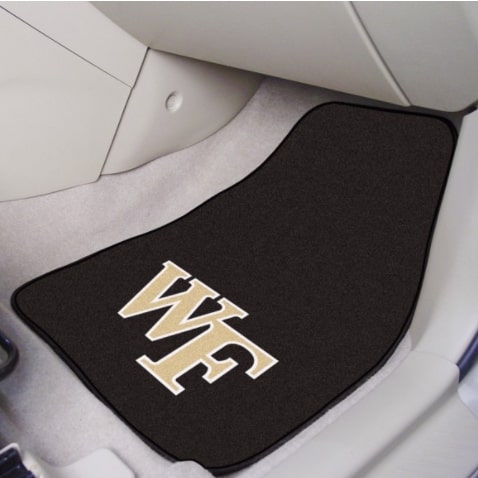 Wake Forest 2-Pc Carpeted Car Mats 17X27