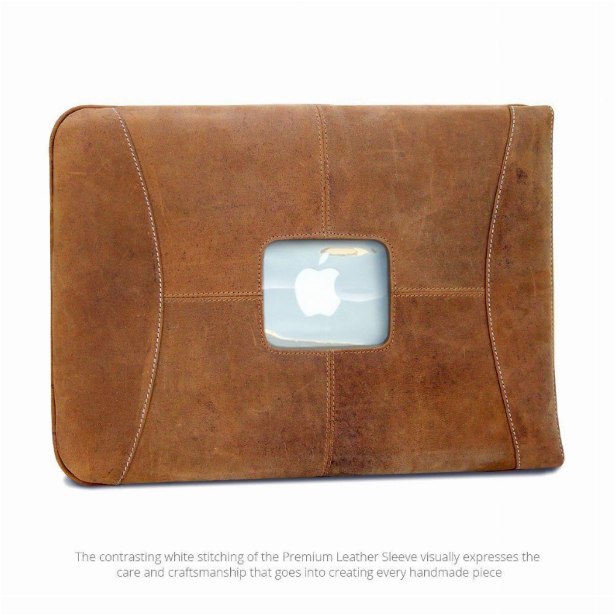 16' Maccase Premium Leather Macbook Pro Sleeve - Vintage