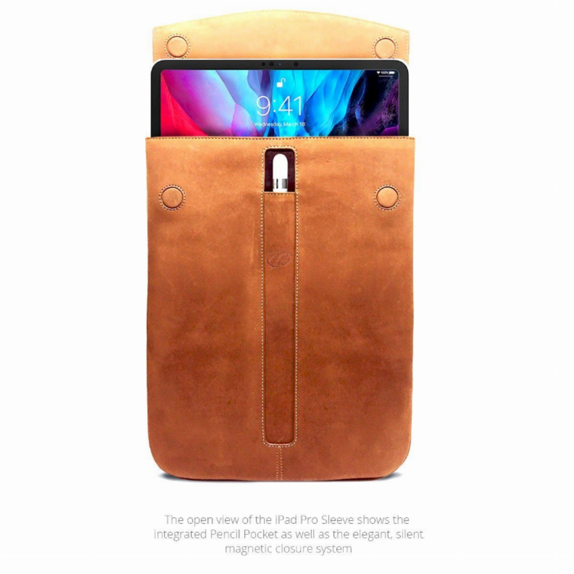 Maccase Premium Leather Ipad Pro 12.9 Sleeve - Vintage