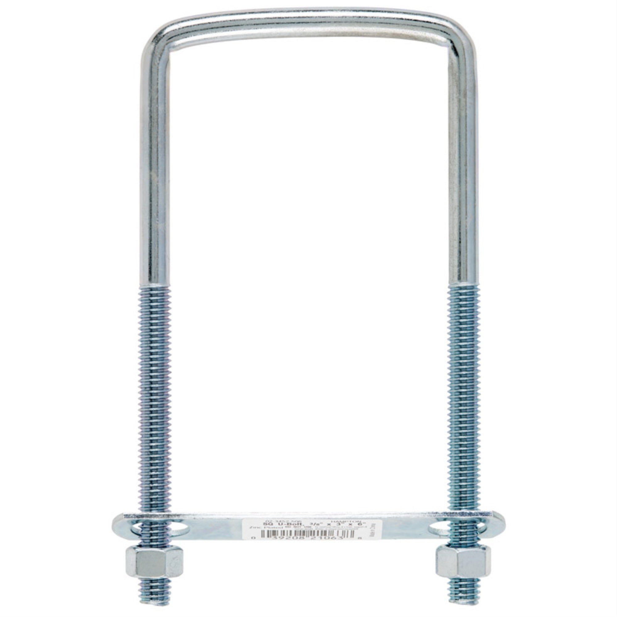 Bolt U Sq 3/8X3X6 (Pack Of 10)