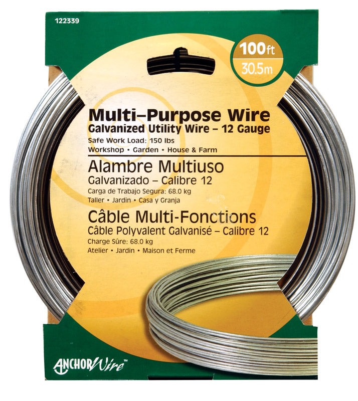 Wire 12Ga 100' Galv (Pack Of 1)