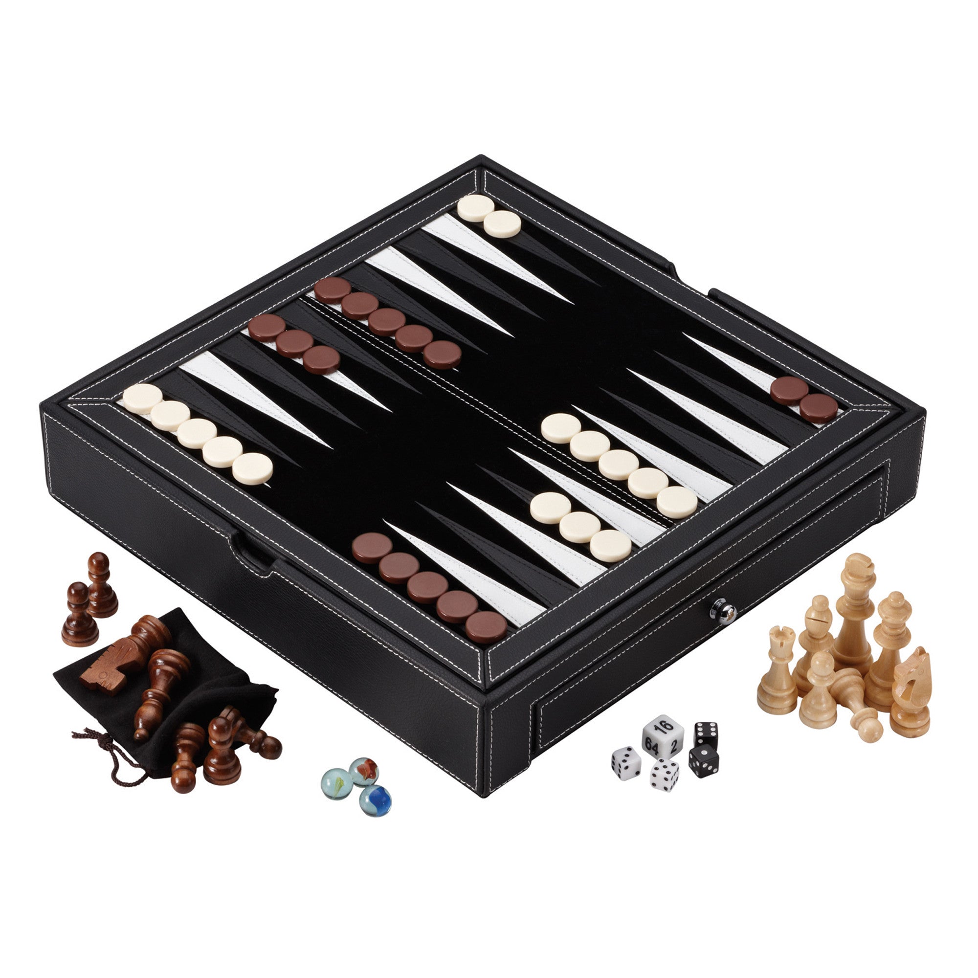 Mainstreet Classics Chess - Checkers - Backgammon - Chinese Checkers