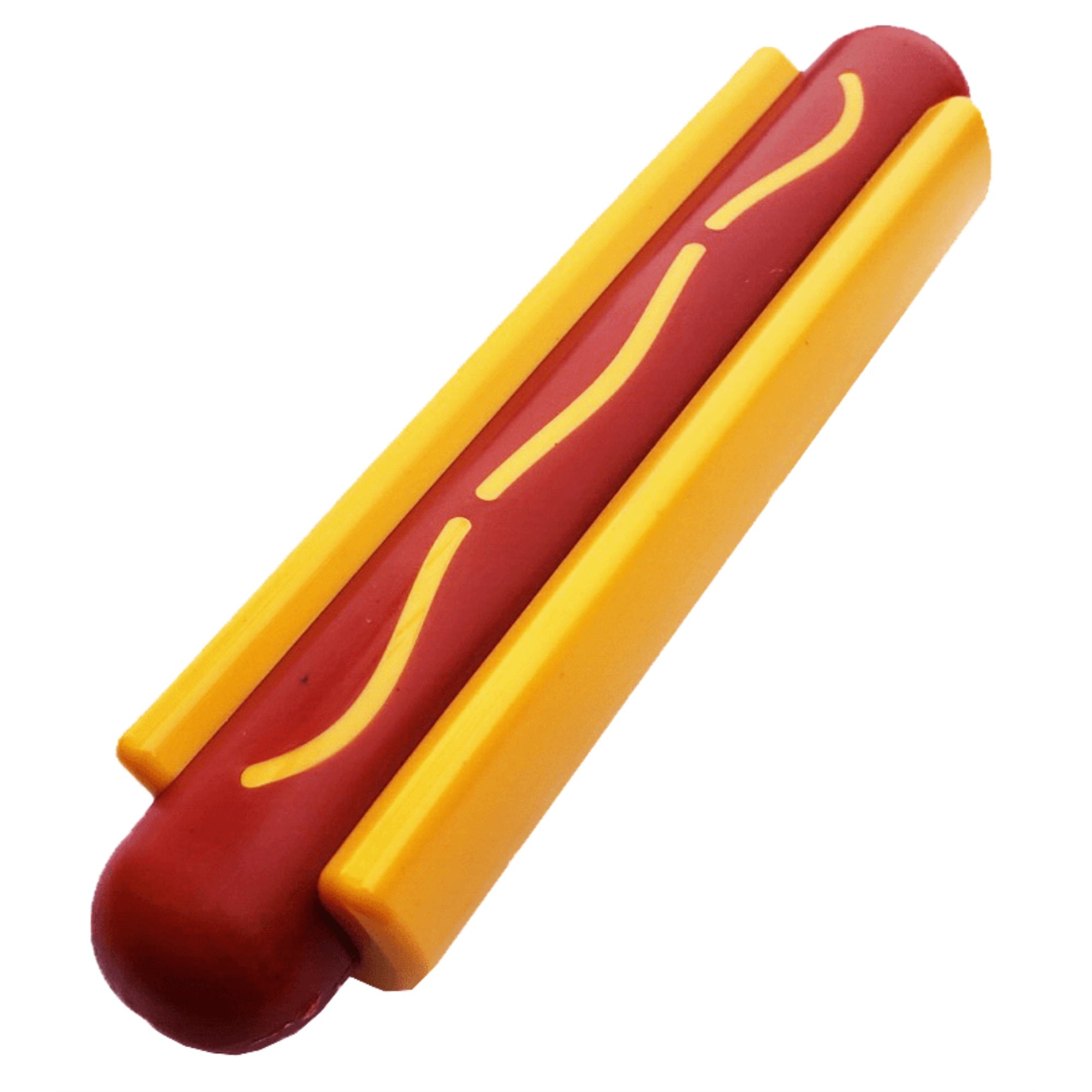 Sp Hot Dog Ultra Durable Nylon Dog Chew Toy For Aggressive Chewers