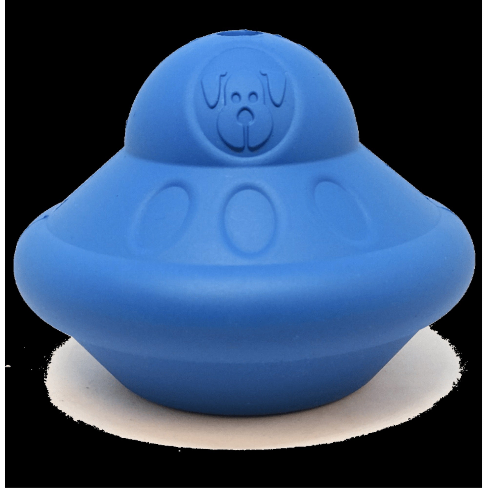 Sn Flying Saucer Durable Rubber Chew Toy & Treat Dispenser