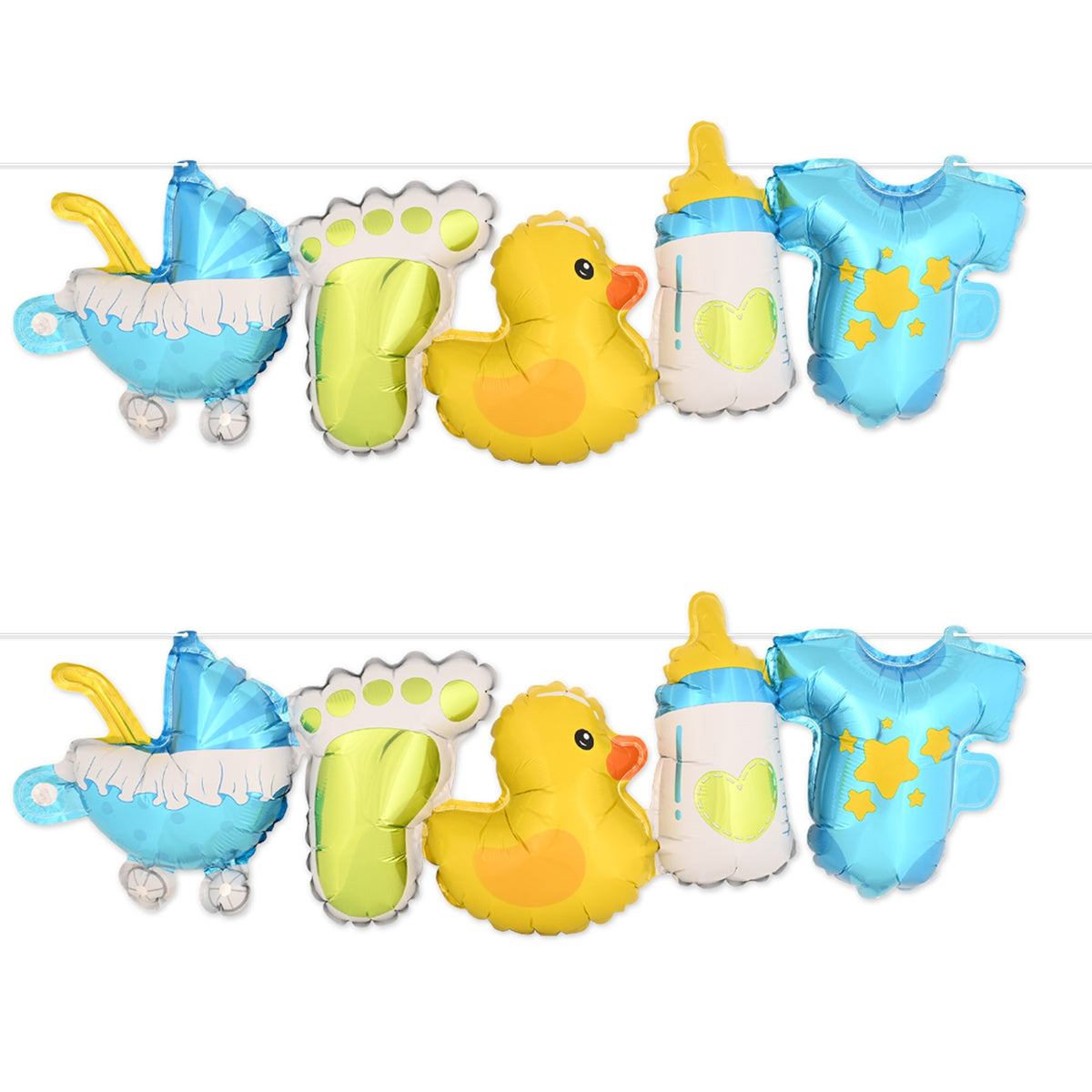 Baby Boy Balloon Streamers Assembly Required Pack Of 6