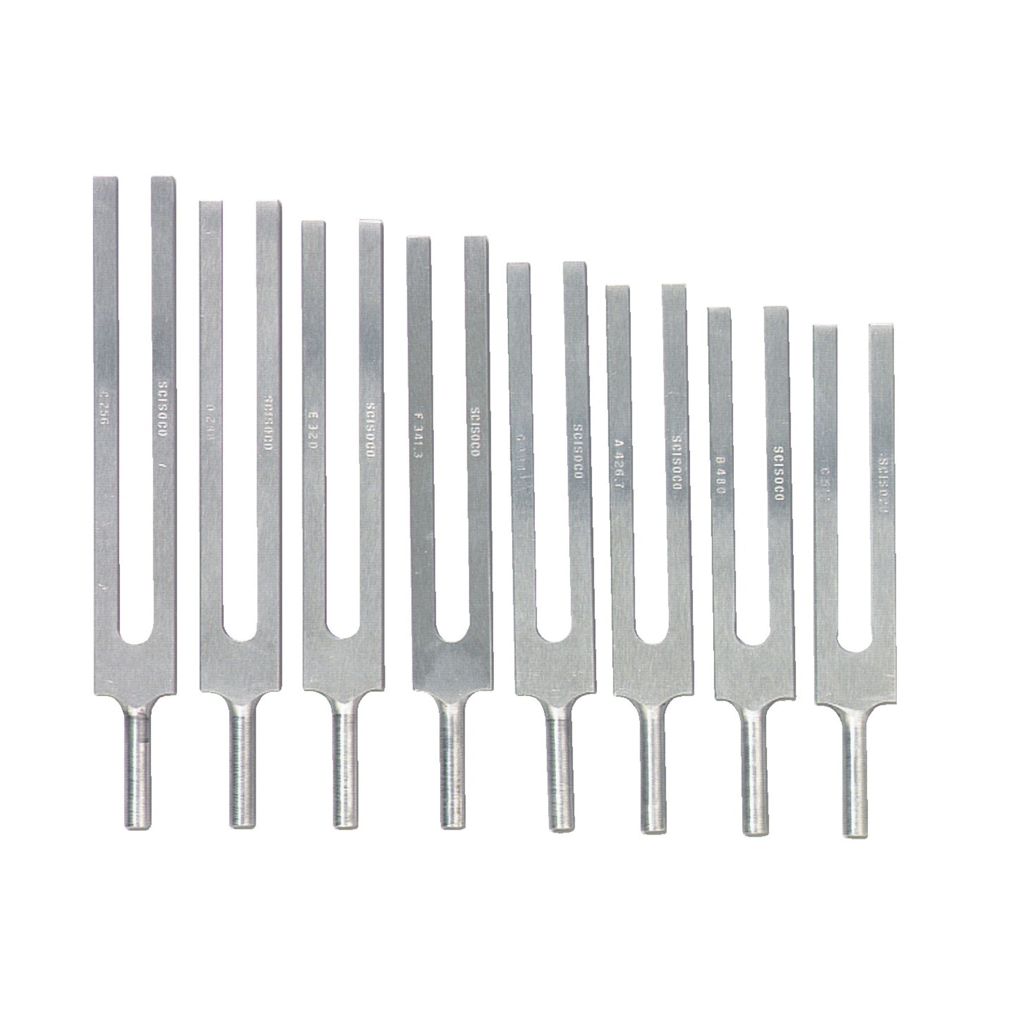 Frey Scientific Concert Pitch Or Physics Scale Tuning Fork Set/8 W/Mallet, Wooden Box