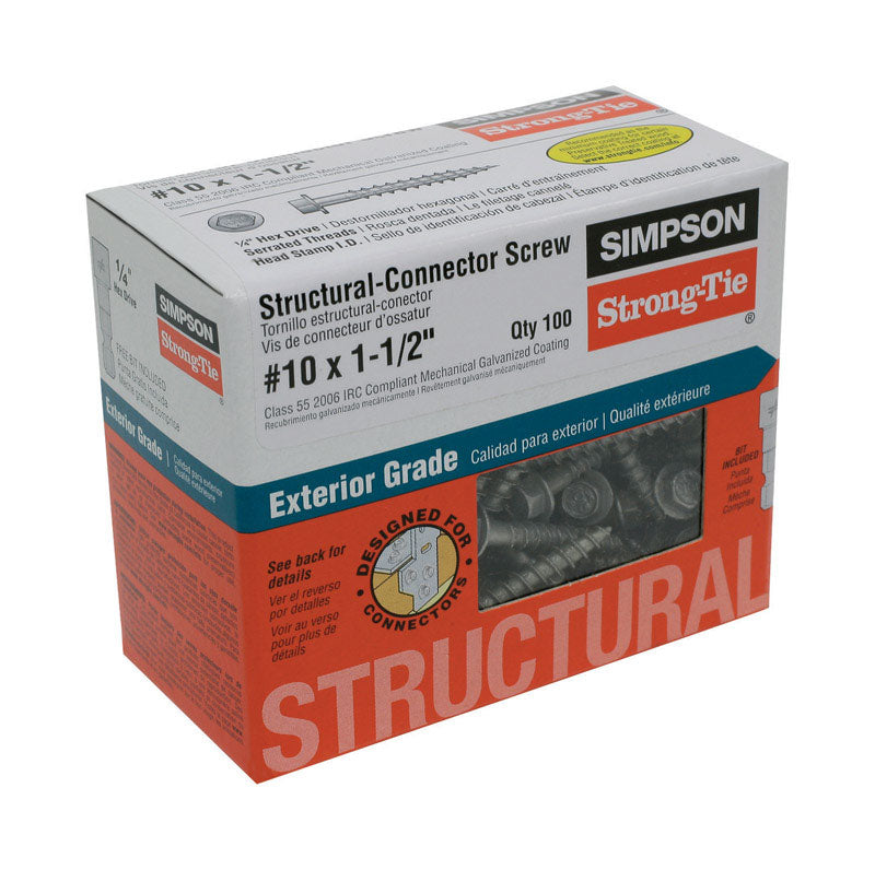 Connector Screw #10X1.5 (Pack Of 1)