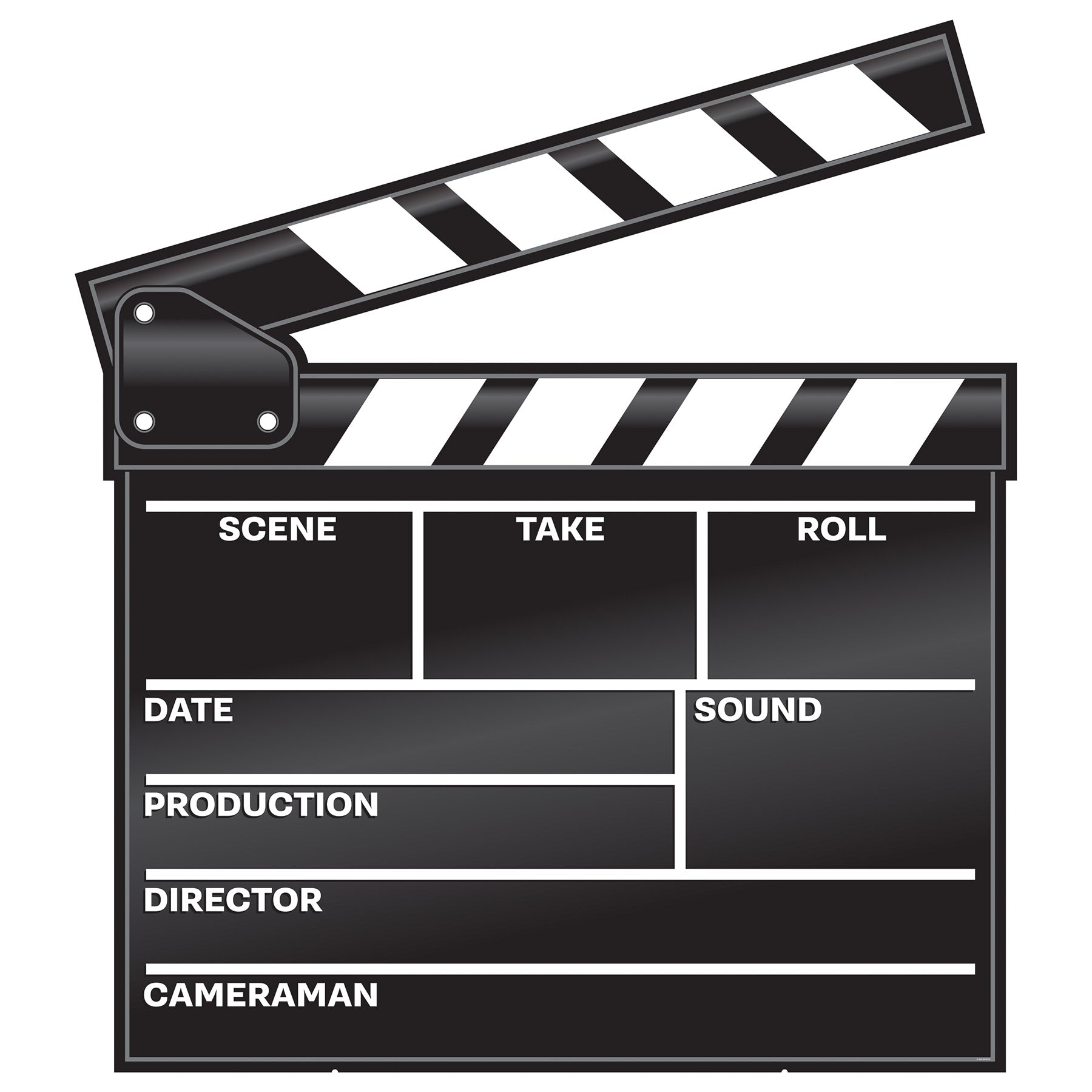 Red Carpet Clapboard Stand-Up easel attached; assembly required Pack of 1