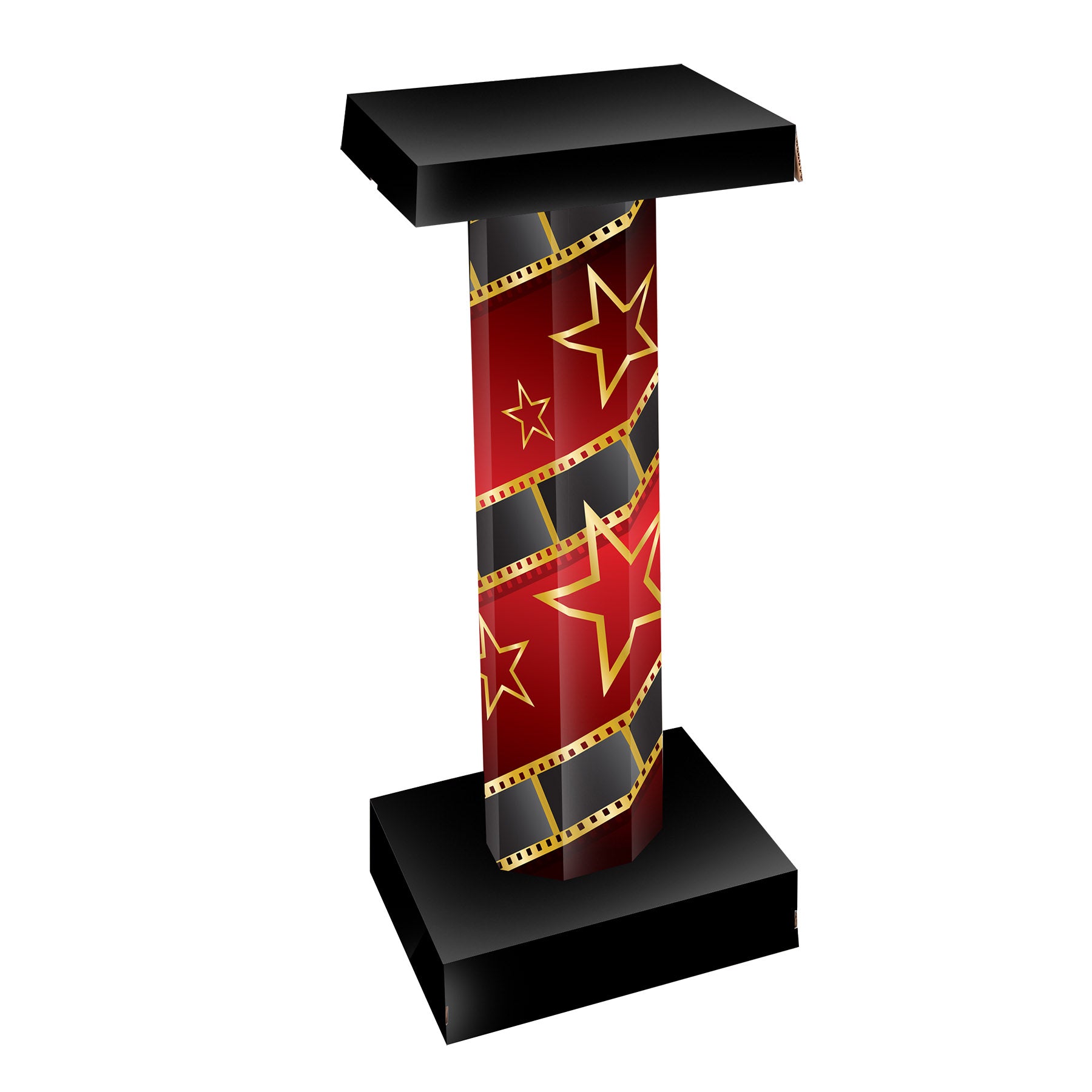 Red Carpet 3-D Short Column Props assembly required Pack of 1