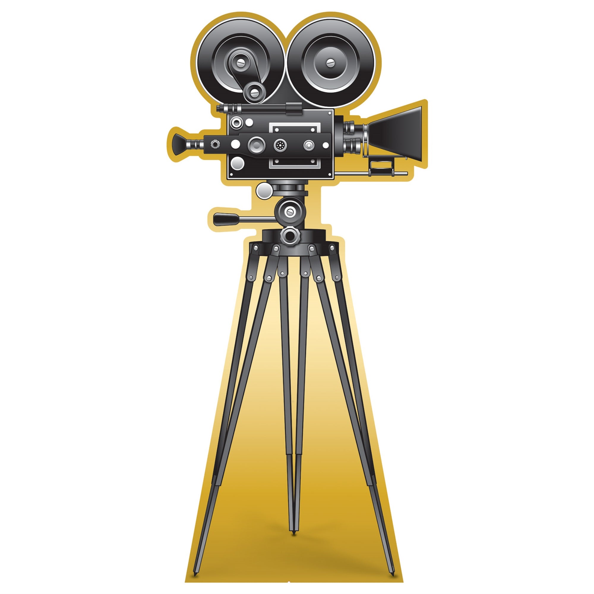 Red Carpet Movie Camera Stand-Up Easel Attached; Assembly Required Pack Of 1