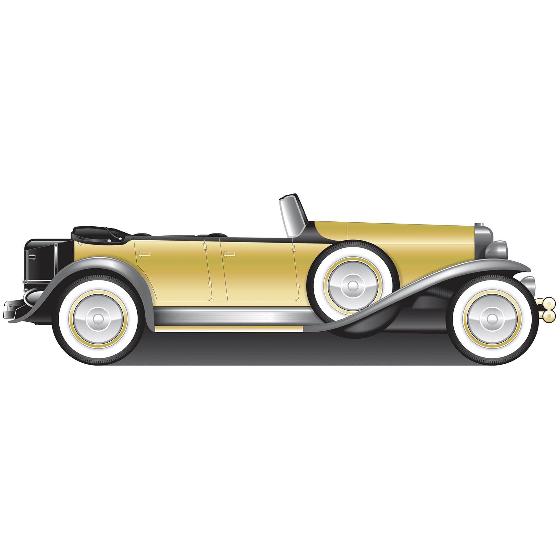 Great 20s Roadster Stand-Up foil; easel attached; assembly required Pack of 1