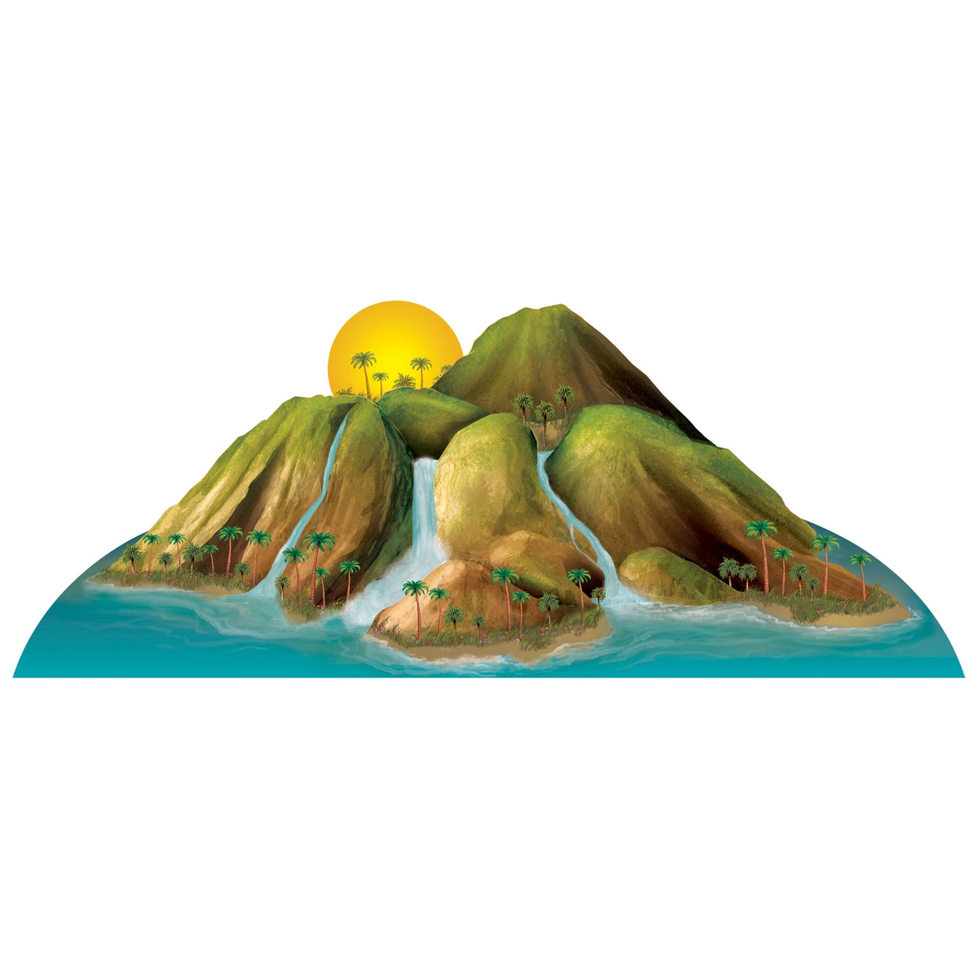Luau Island Stand-Up Easel Attached; Assembly Required Pack Of 1