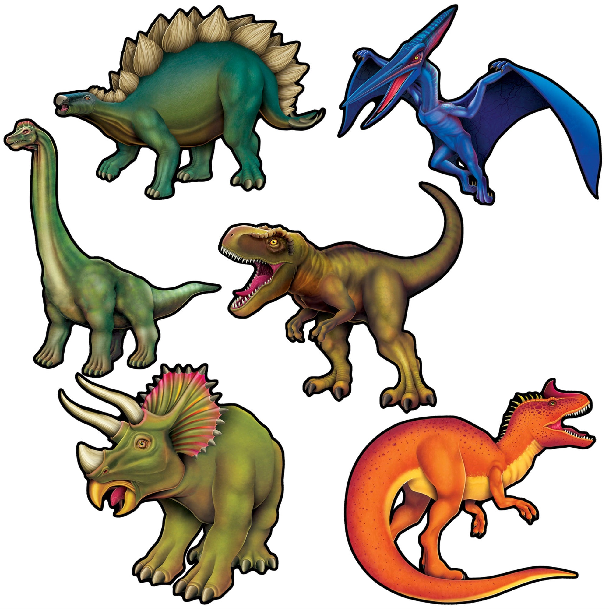 Dinosaur Stickers 0 Pack Of 12