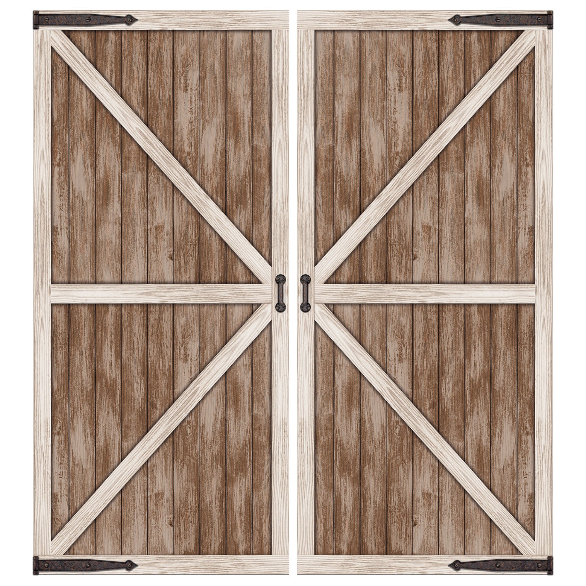 Western Barn Door Photo Prop 2 Pieces Create 1 Photo Prop; Easel Attached; Assembly Required Pack Of 1