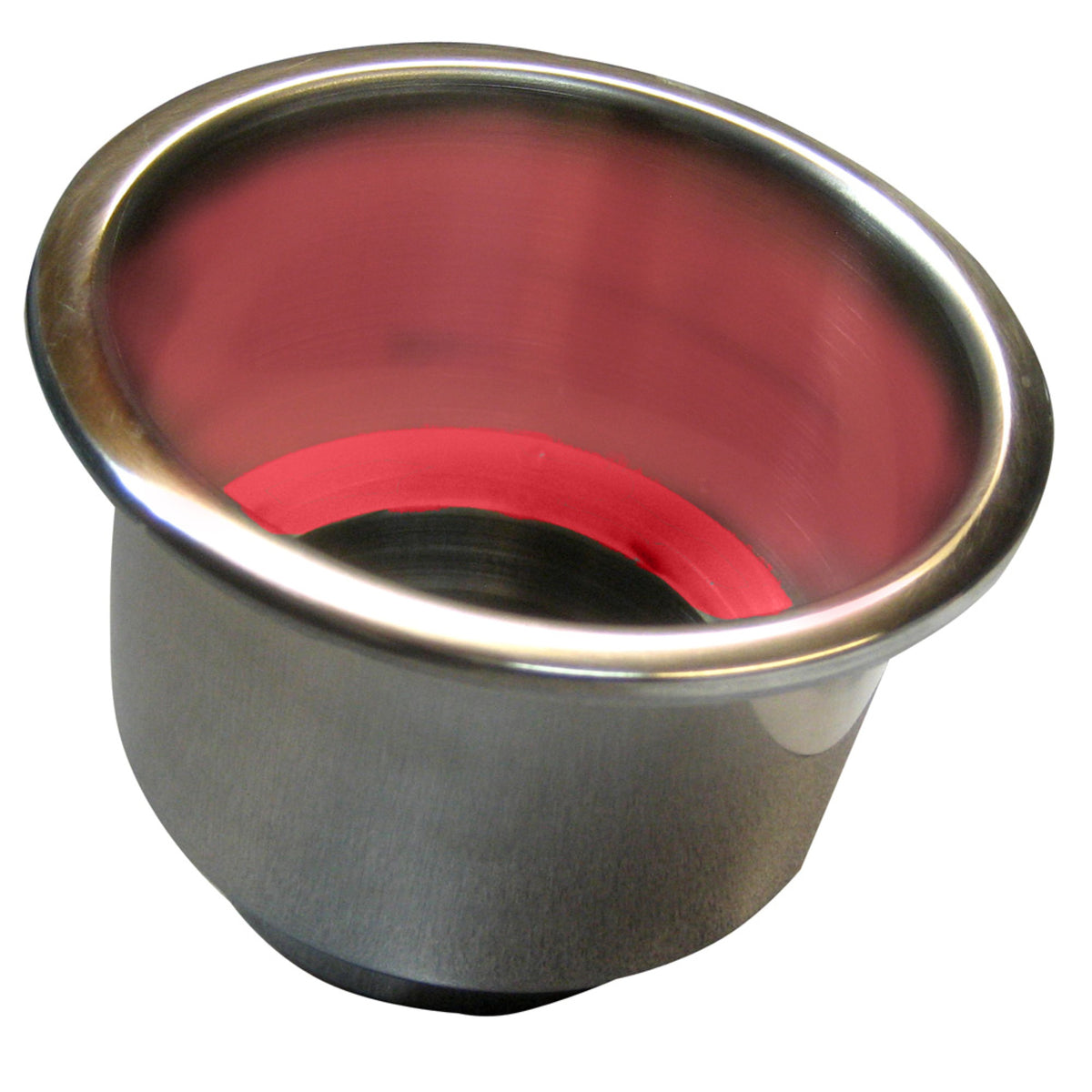 Whitecap Flush Mount Cupholder With Red Led Light Ss
