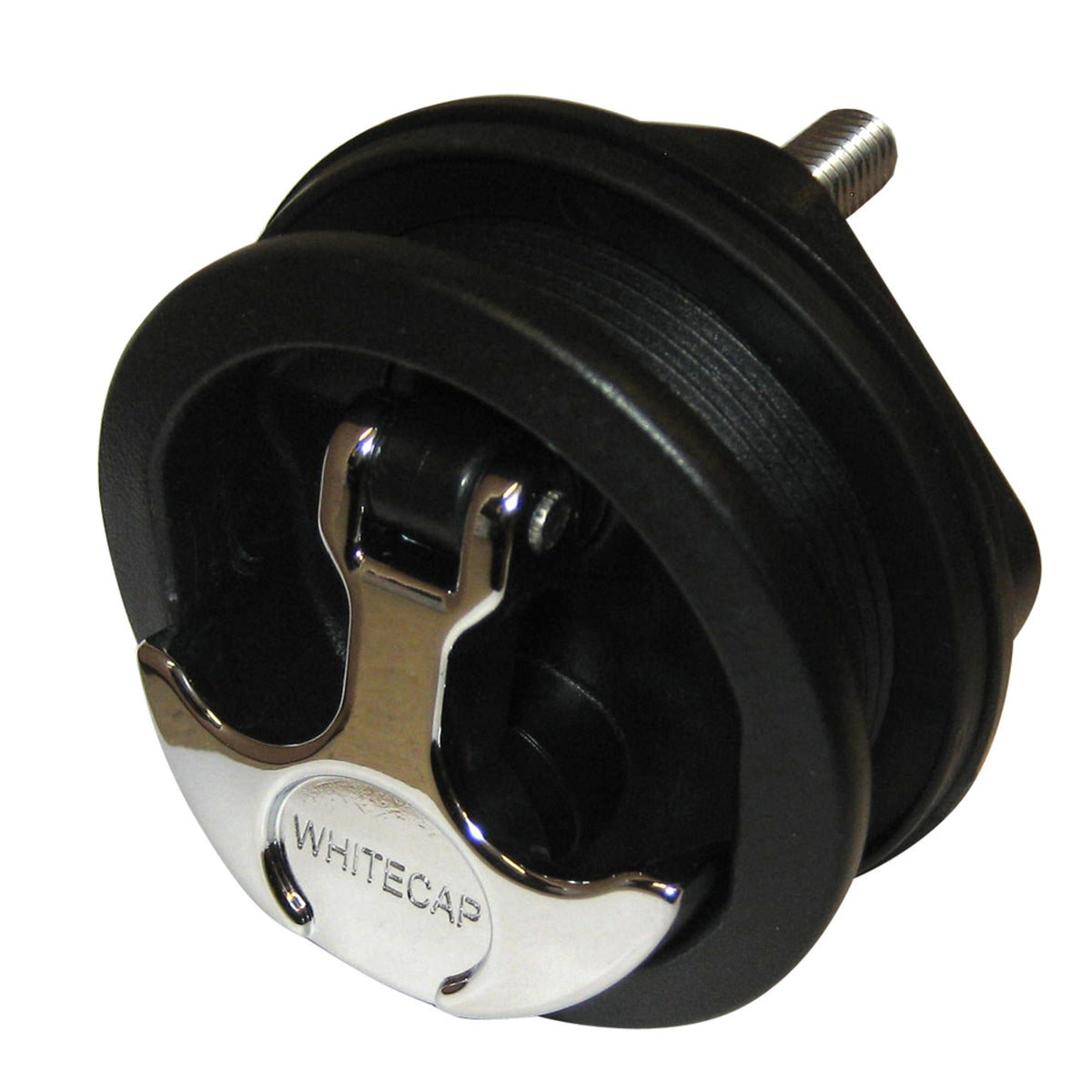 Whitecap T-Handle Latch  Cp Zamac/Black Nylon No Lock