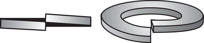Galv Split Lockwash 3/8 (Pack Of 1)