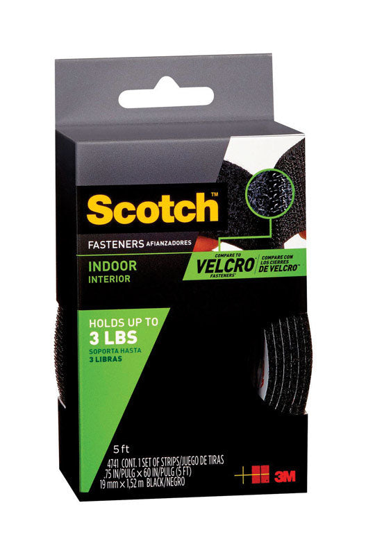 Fastener 3/4X5' Blk Indr (Pack Of 1)