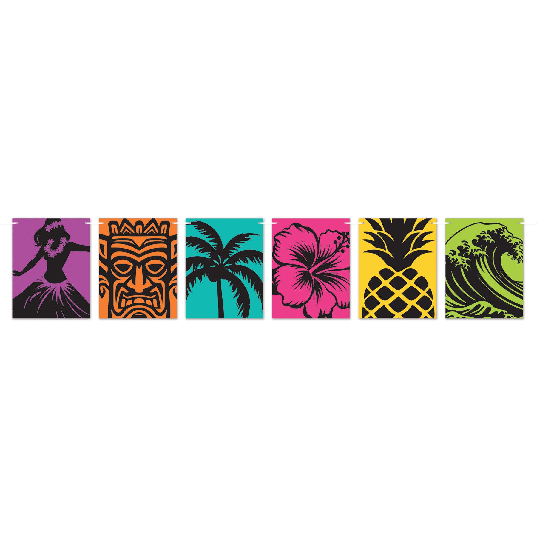 Beistle 56434 Luau Silhouette Streamer