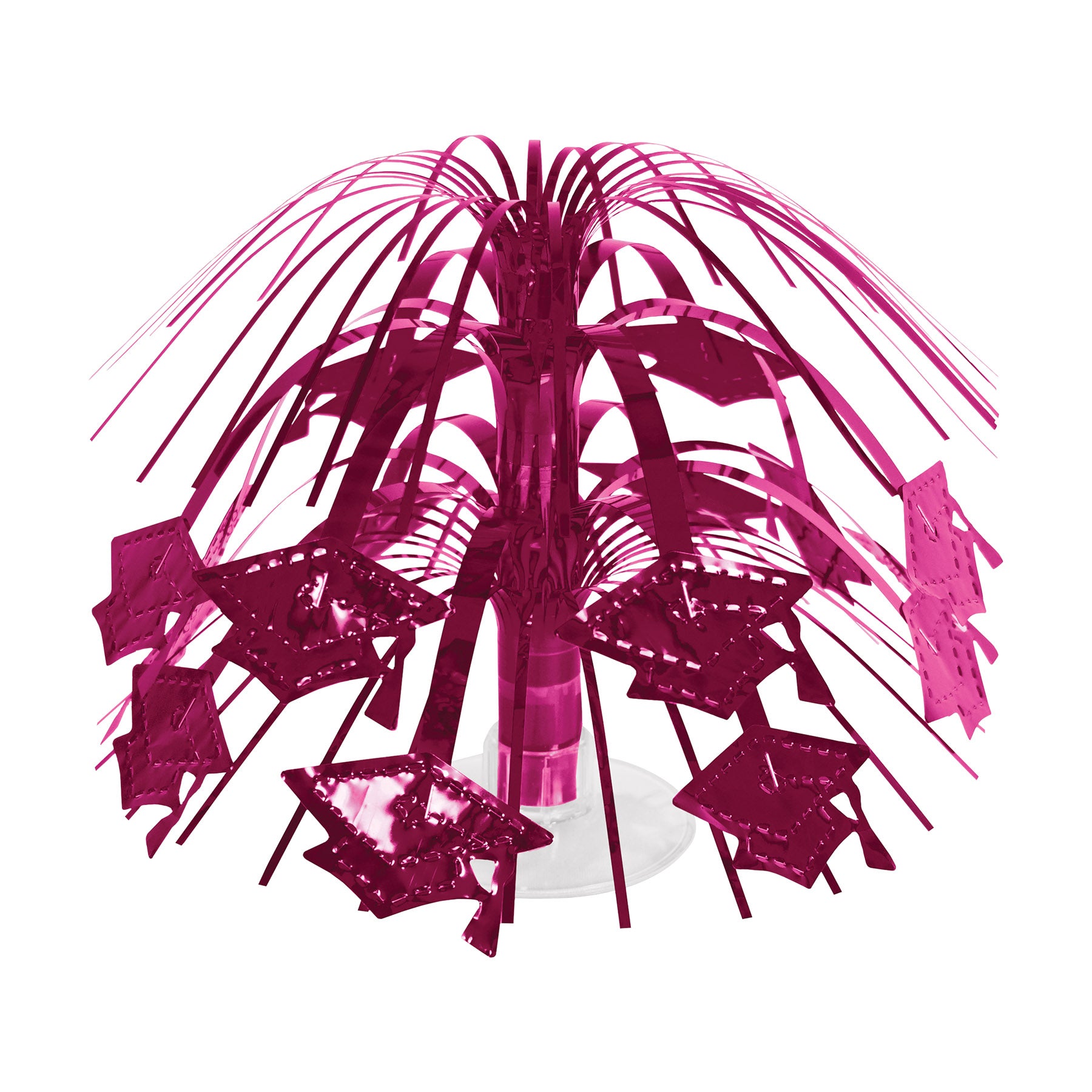 Beistle 56463-BU Grad Cap Mini Cascade Centerpiece