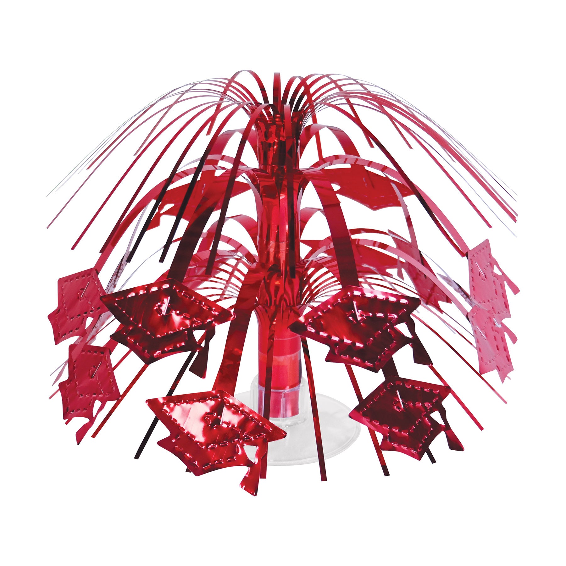 Beistle 56463-R Grad Cap Mini Cascade Centerpiece
