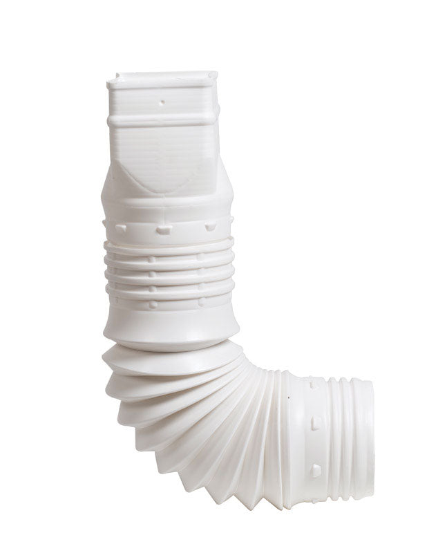 Dwnspout Adaptr 3.75X9 Wht (Pack Of 1)