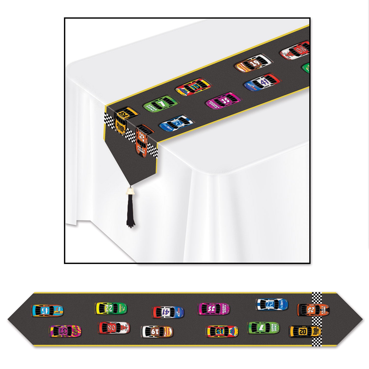 Printed Racing Table Runner (Pack of 12)