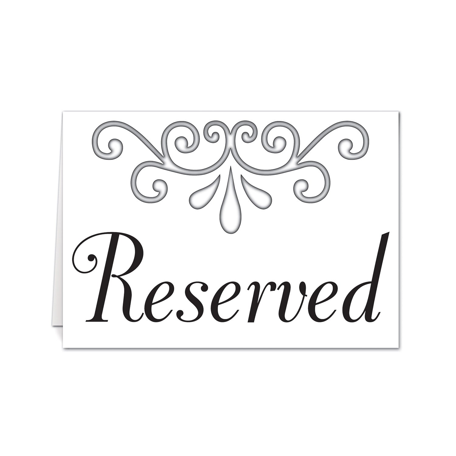 Reserved Table Cards (Pack of 12)
