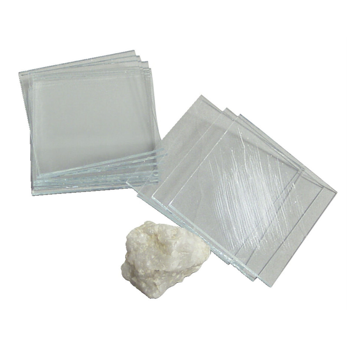 Frey Scientific Thin Glass Plates - 2 X 2 Inches