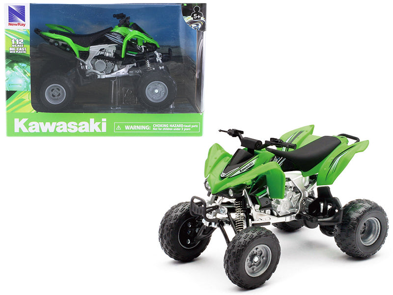 Kawasaki Kfx 450R Atv Green 1/12 Motorcycle Model By New Ray