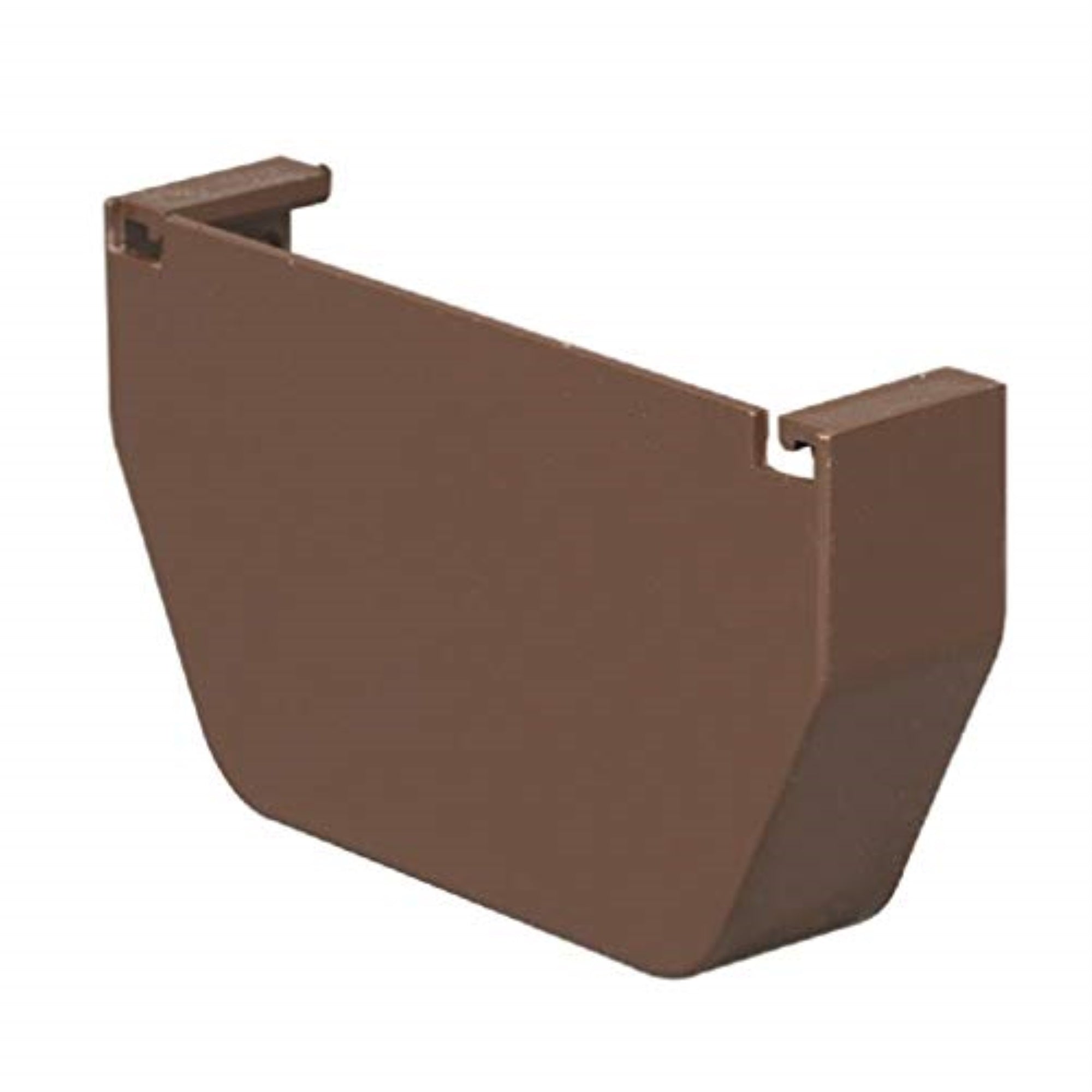 5753892 Gutter End Cap Brwn Amerimax 5.8 In. H X 4.5 In. W X 5 In. L Brown Vinyl Contemporary Gutter End Cap (Pack Of 20)