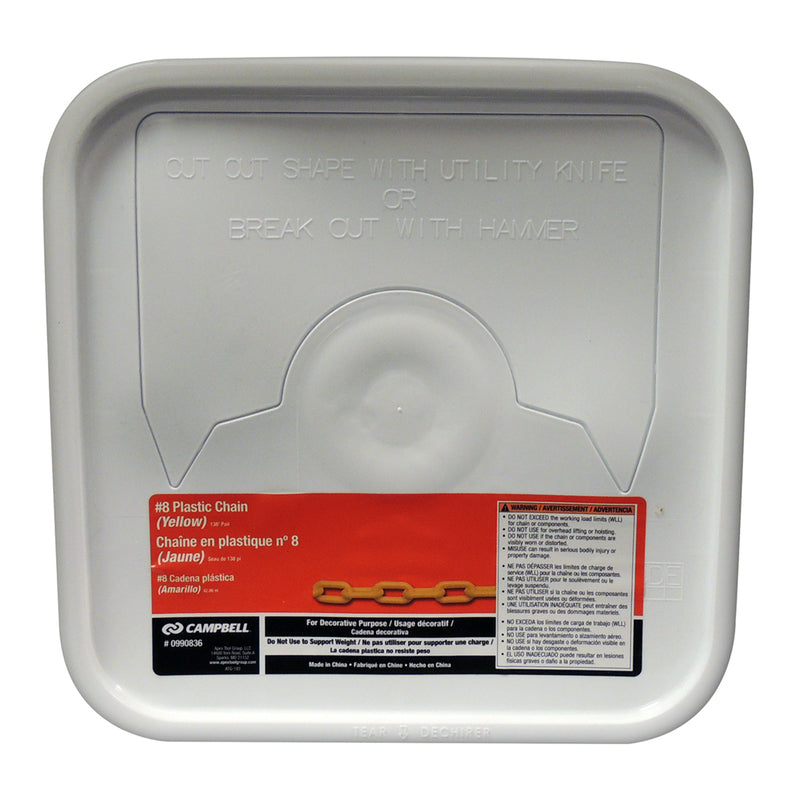 Plastic Chain #8 Ylw (Pack Of 1)