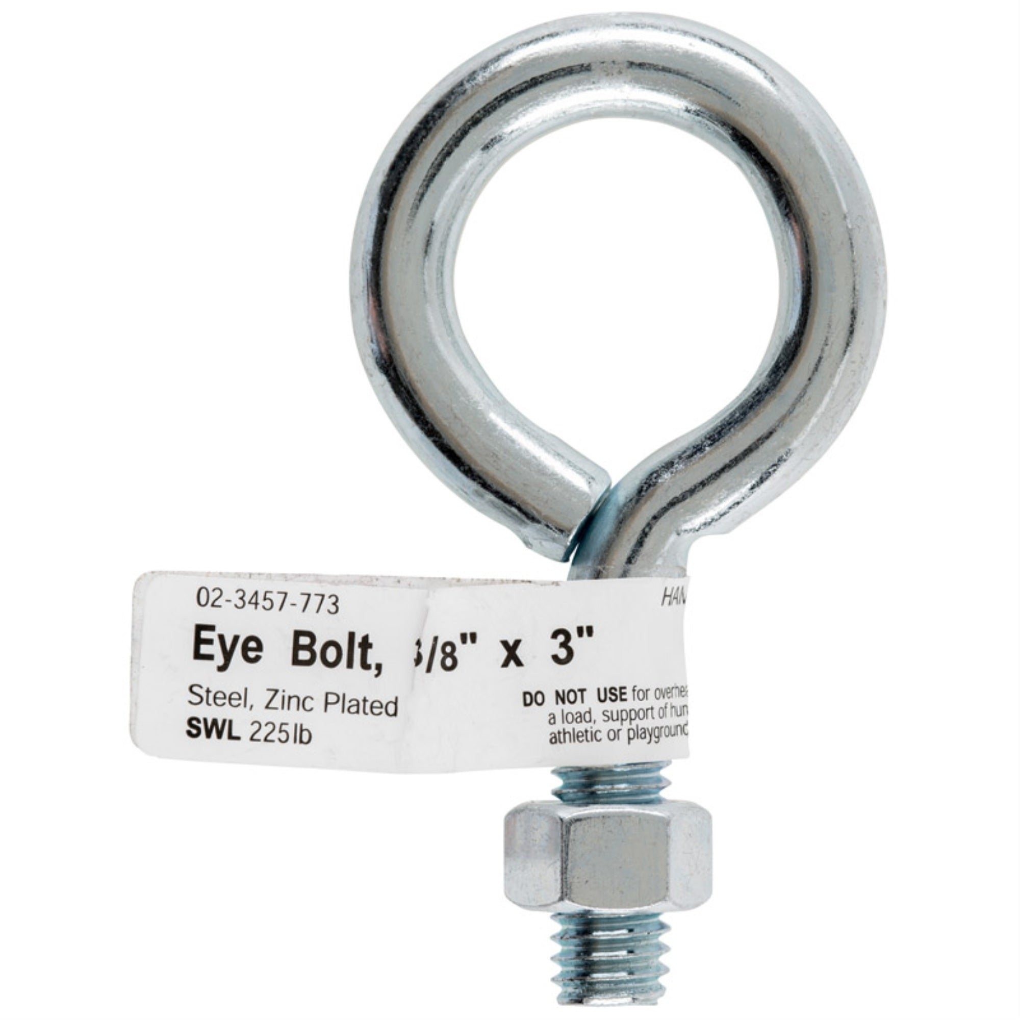 Bolt Eye W/Nut 3/8X3 (Pack Of 10)