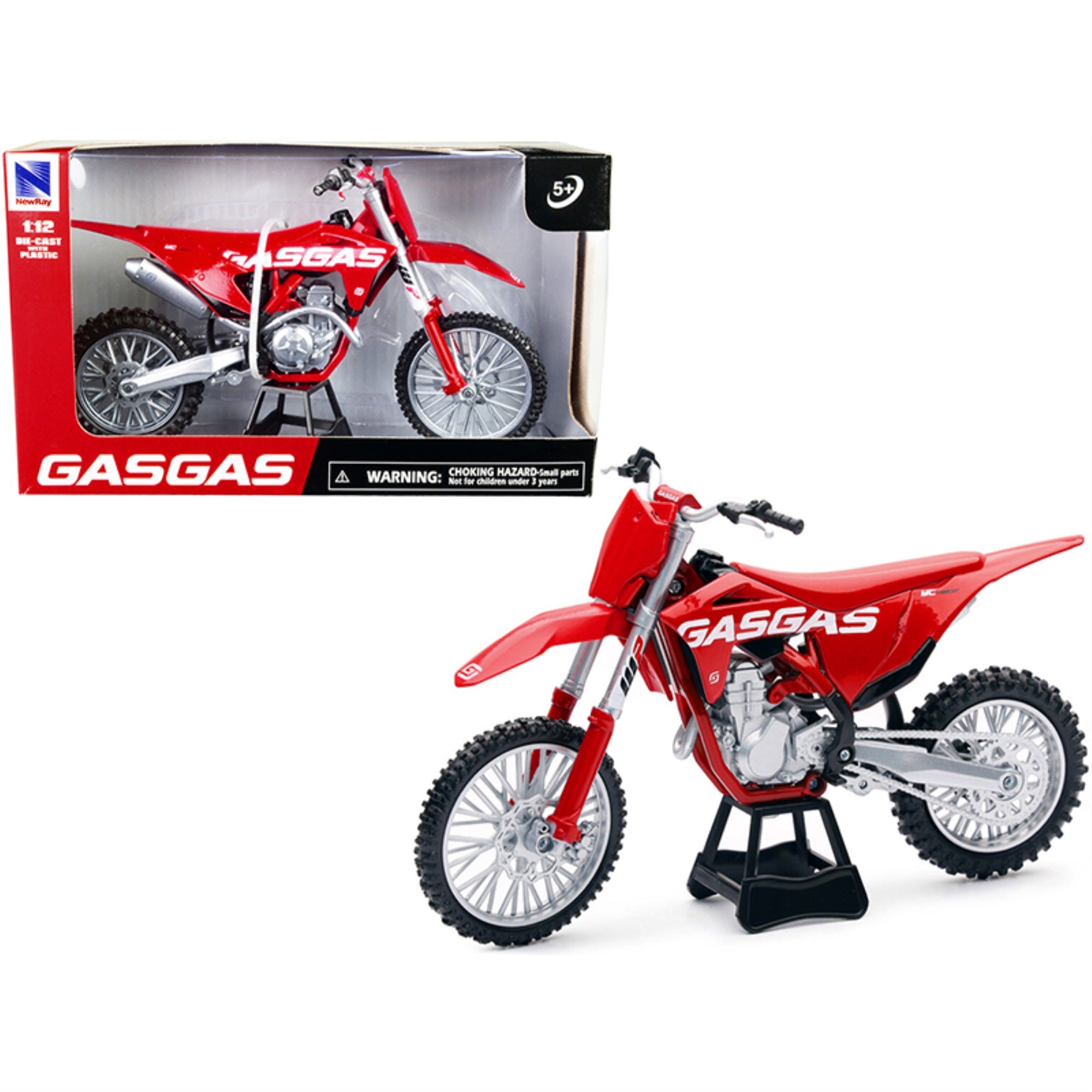 Gasgas Mc 450F Bike Motorcycle Red 1/12 Diecast Model By New Ray