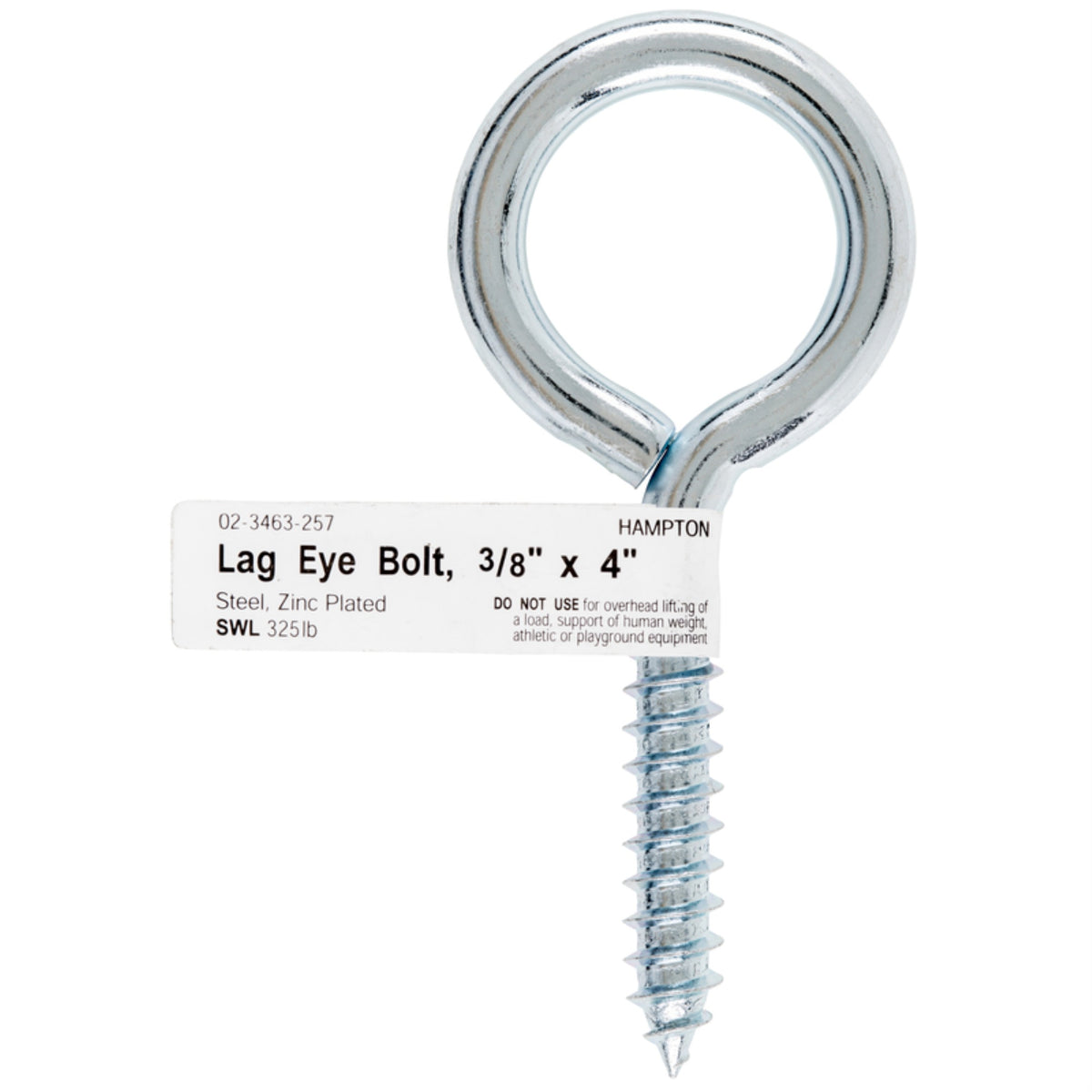 Bolt Eye Lag 3/8X4 (Pack Of 10)