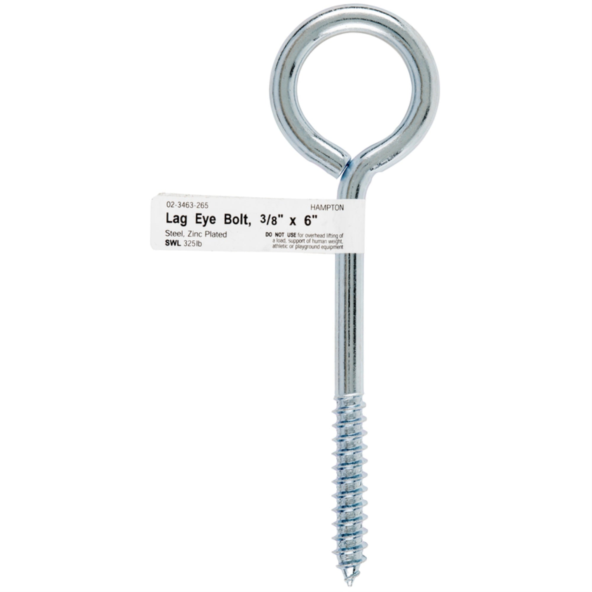 Bolt Eye Lag 3/8X6 (Pack Of 10)