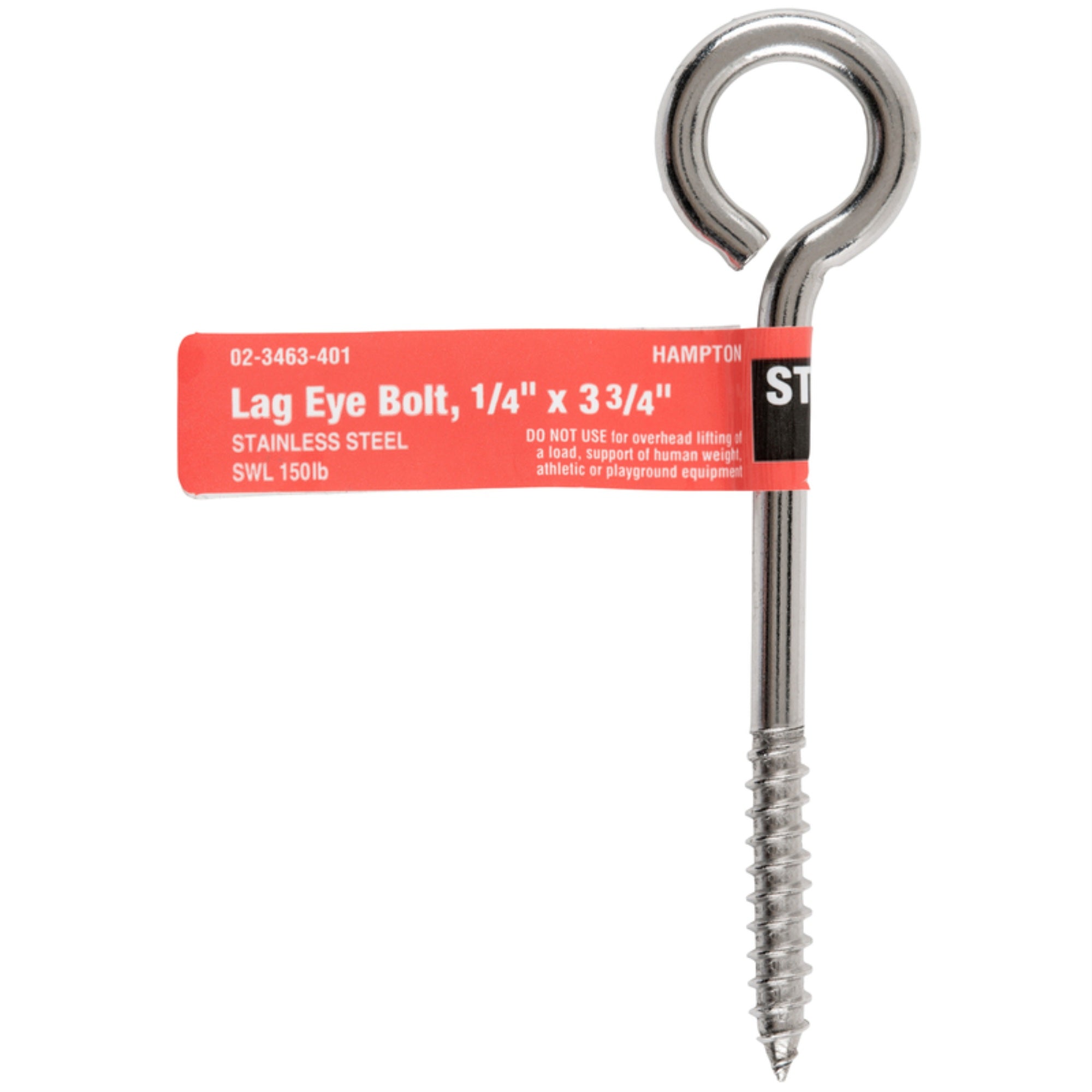 Bolt Eye Lag 1/4X3.75Ss (Pack Of 5)