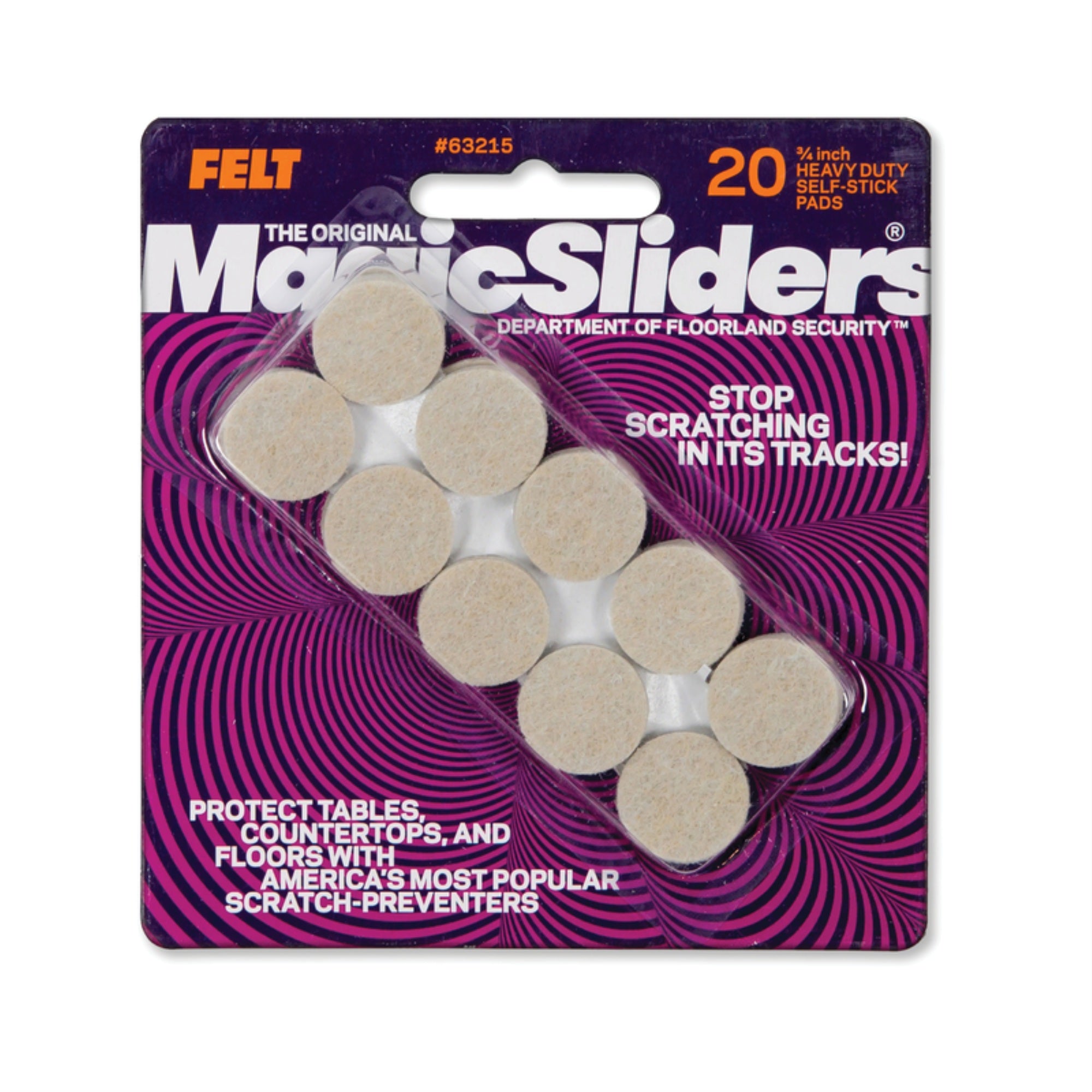 Pads Felt Adv.75 (Pack Of 6)