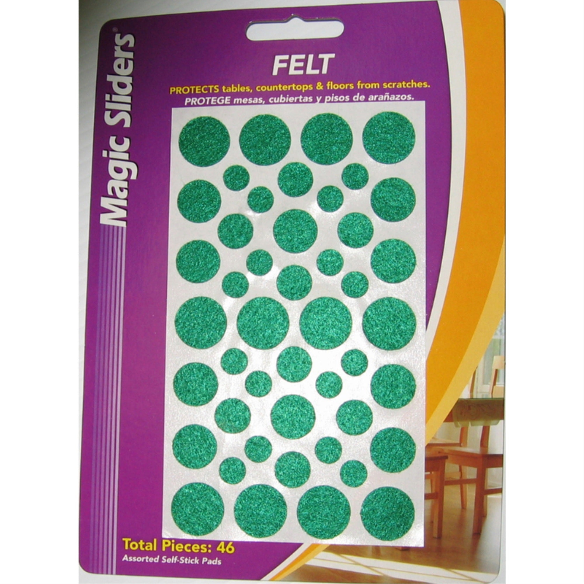 Pad Felt Asst Grn4 (Pack Of 6)