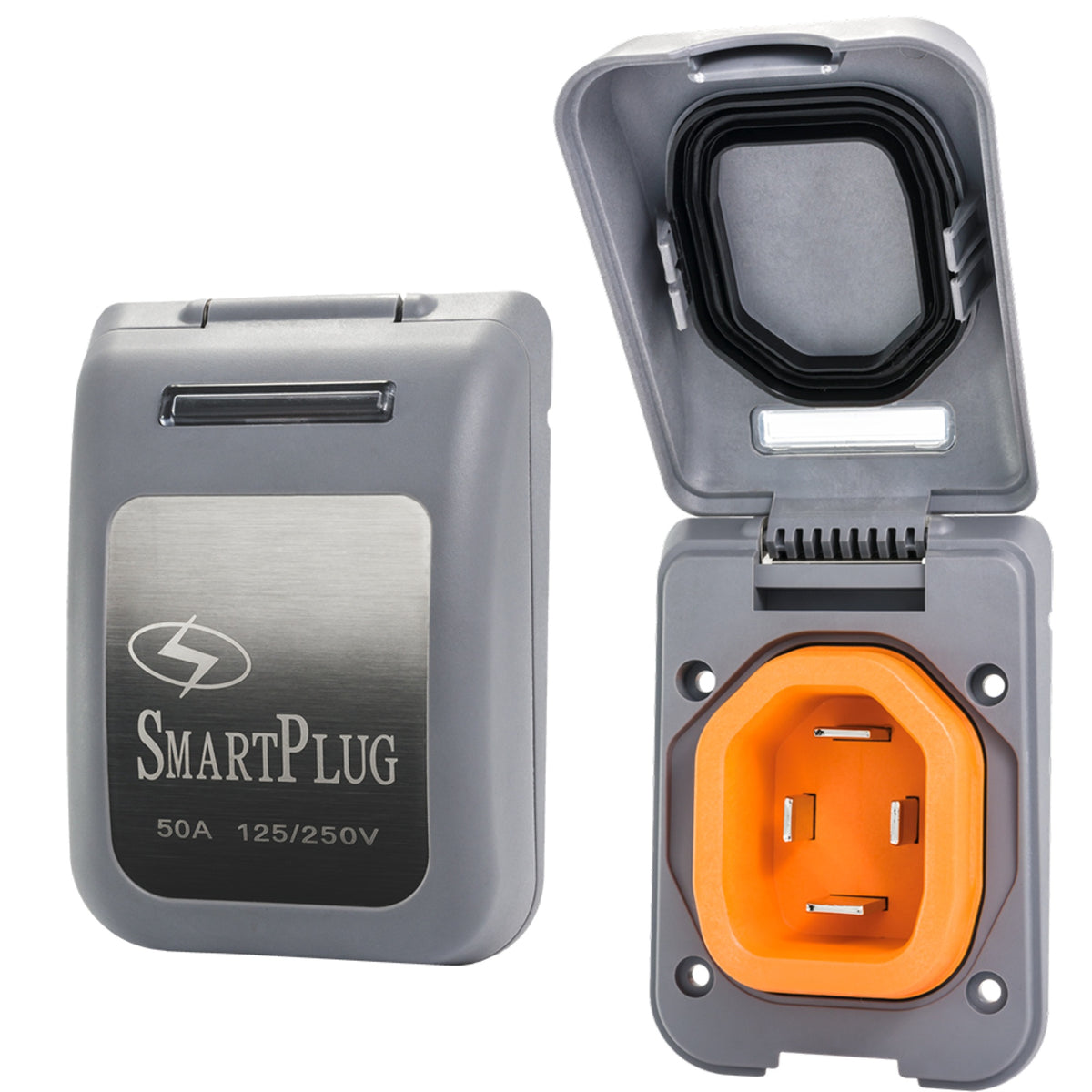 Smartplug 50 Amp Non Metallic Inlet Gray